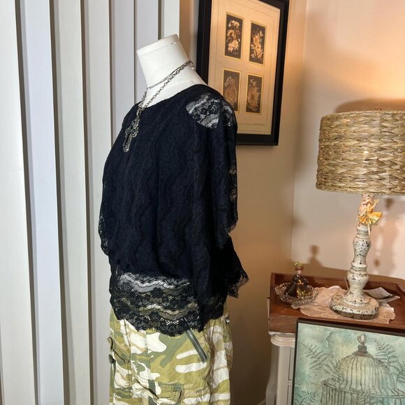 Y2k Wet Seal Lace Blouse - Picture 2 of 4